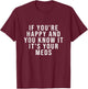 If You're Happy And You Know It It's Your Meds T-Shirt - T-Shirt | Maroon