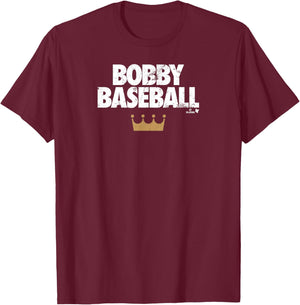 Bobby Witt Jr. - Bobby Baseball - Kansas City Baseball T-Shirt - T-Shirt | Maroon