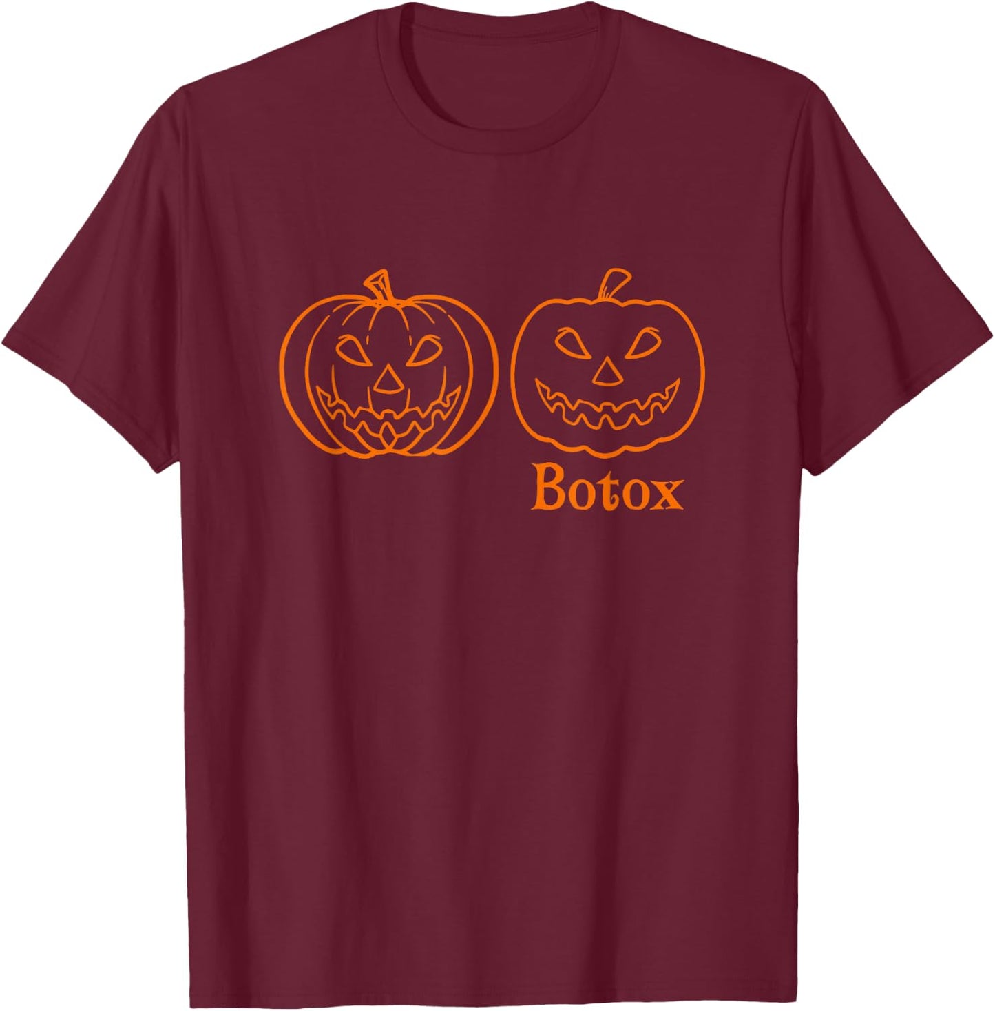 Halloween Pumpkin Spooky Funny Botox Dealer Aesthetic Nurse T-Shirt - T-Shirt | Maroon