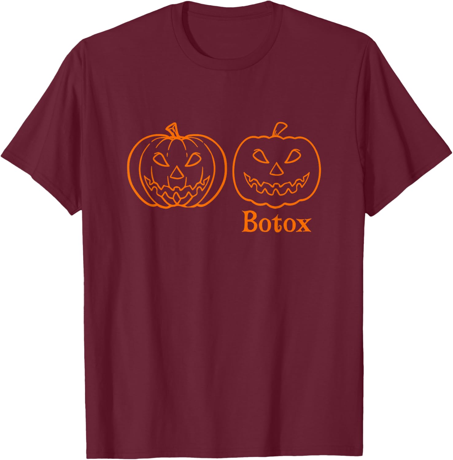 Halloween Pumpkin Spooky Funny Botox Dealer Aesthetic Nurse T-Shirt - T-Shirt | Maroon