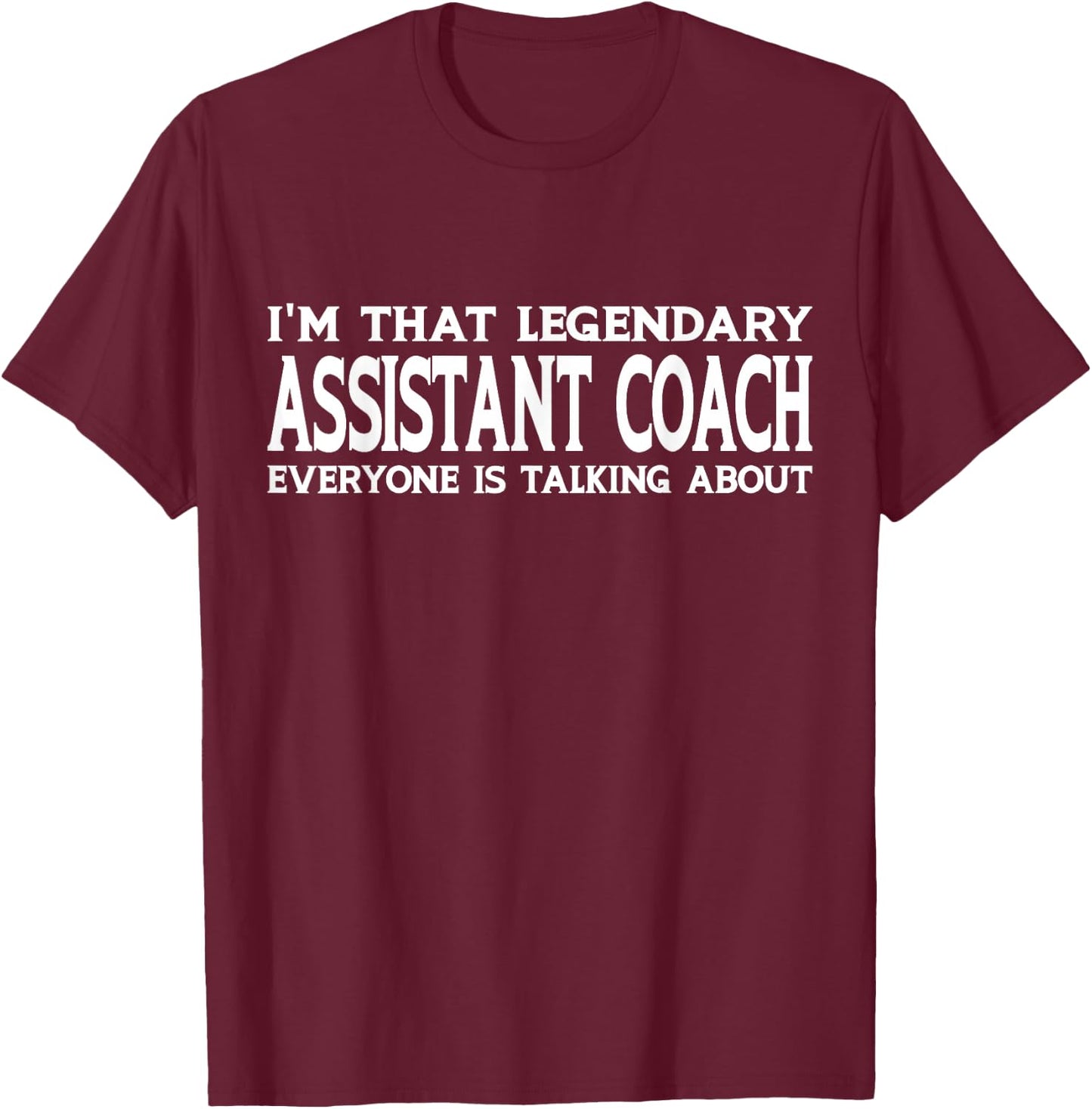 Assistant Coach Job Title Employee Funny Assistant Coach T-Shirt - T-Shirt | Maroon