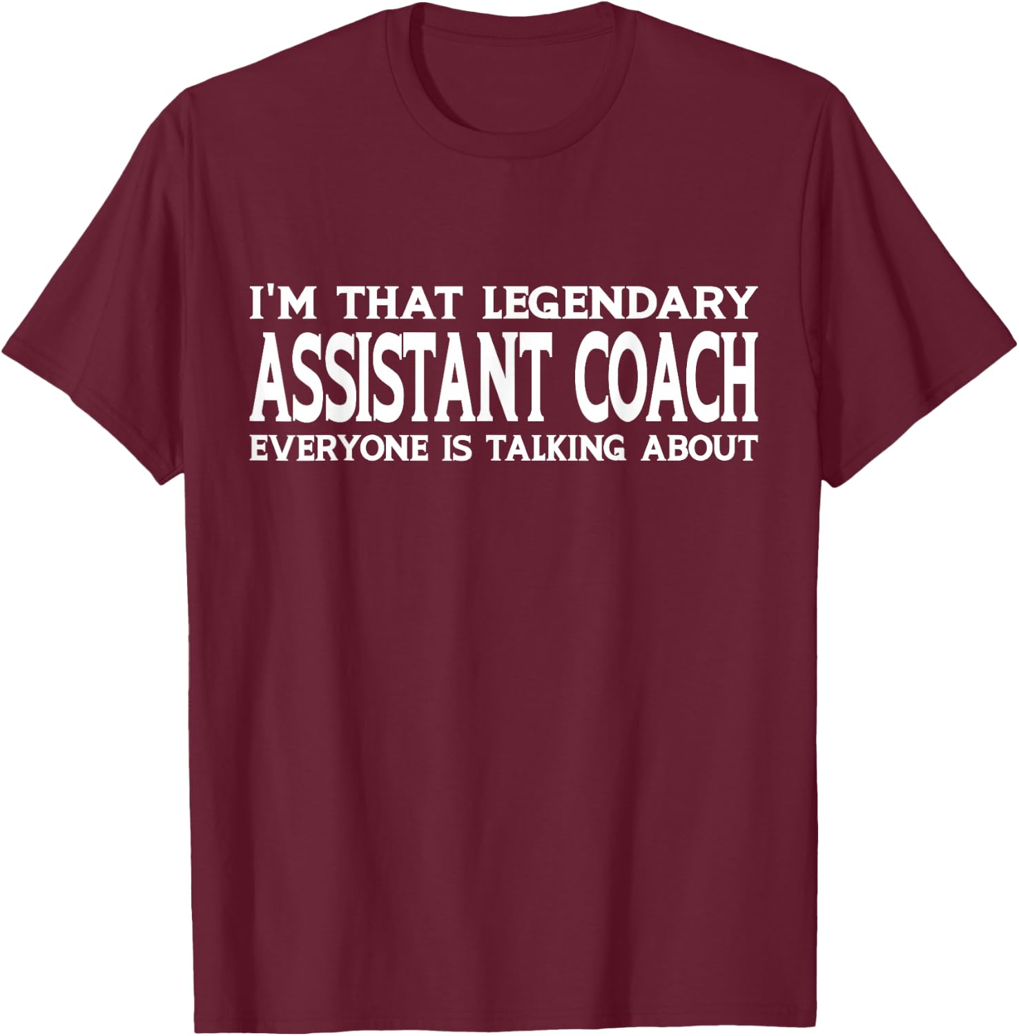 Assistant Coach Job Title Employee Funny Assistant Coach T-Shirt - T-Shirt | Maroon