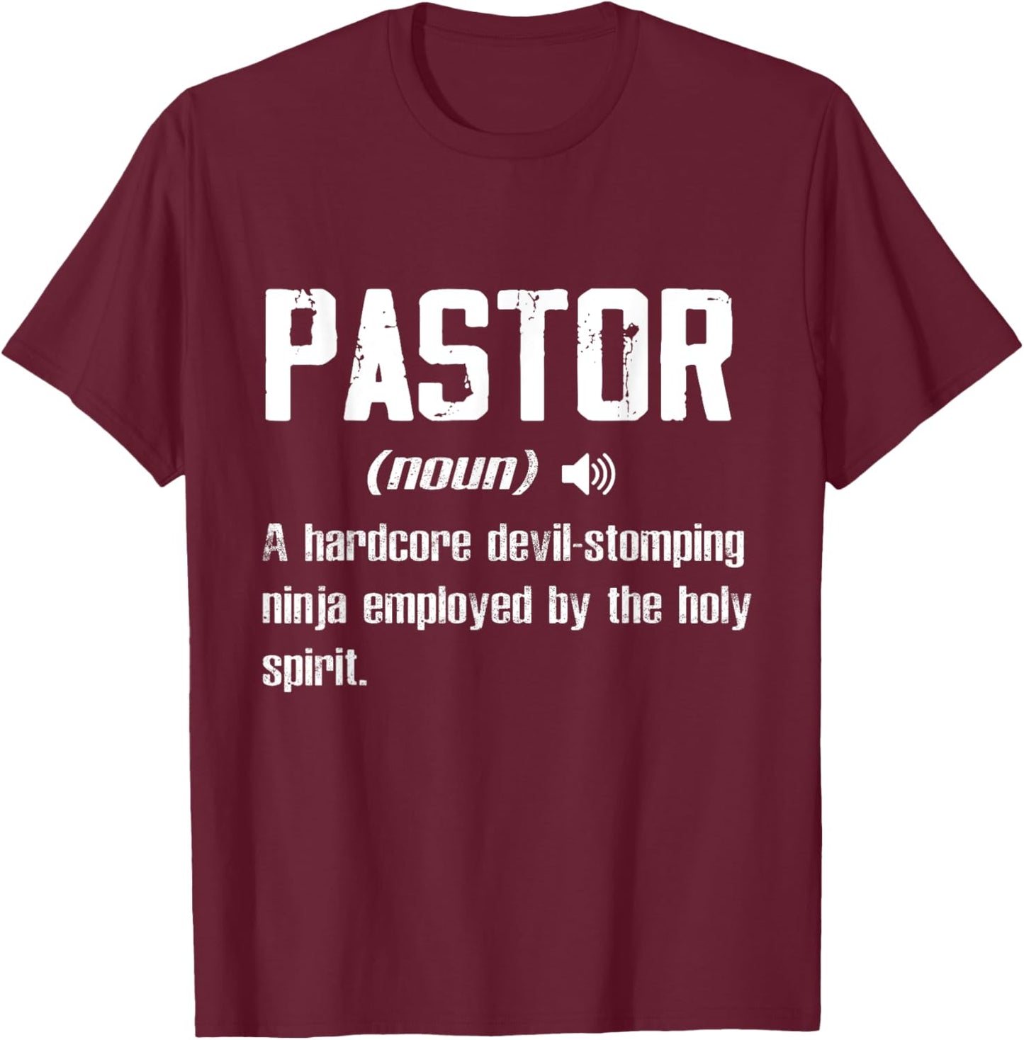 Funny "Definition" - Pastor T-Shirt - T-Shirt | Maroon