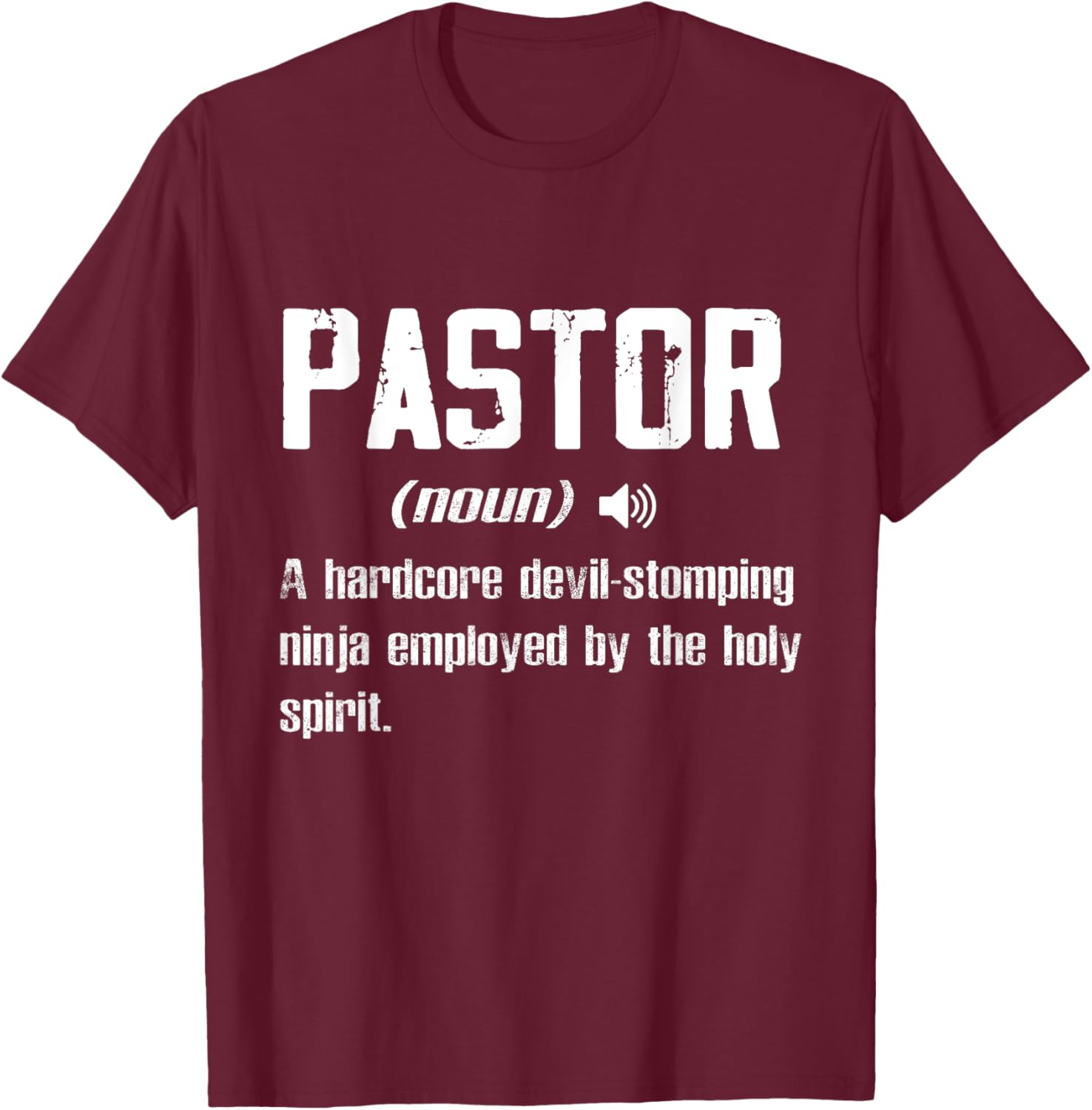 Funny "Definition" - Pastor T-Shirt - T-Shirt | Maroon