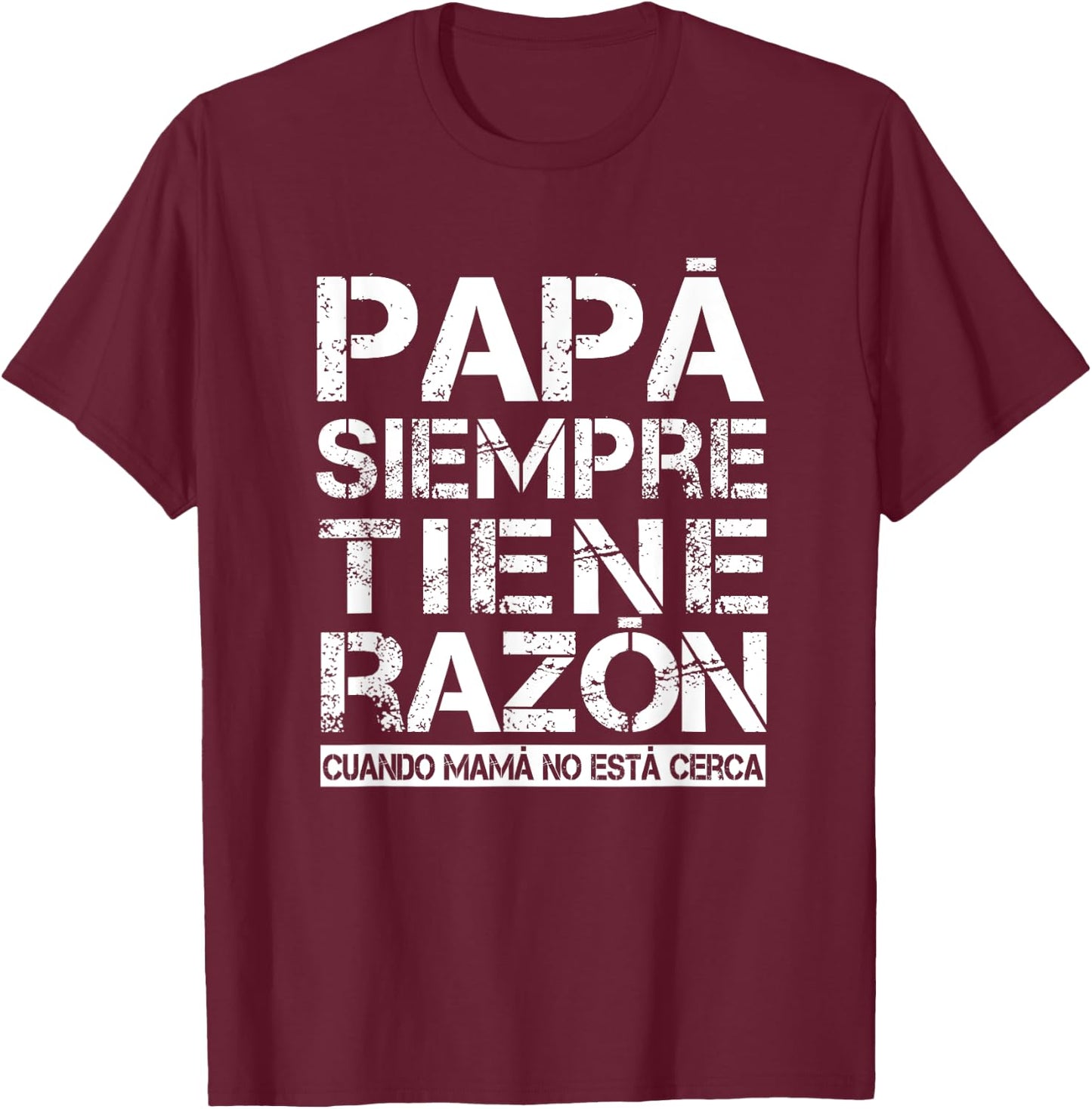 Spanish father gift Father's Day birthday Christmas T-Shirt - T-Shirt | Maroon