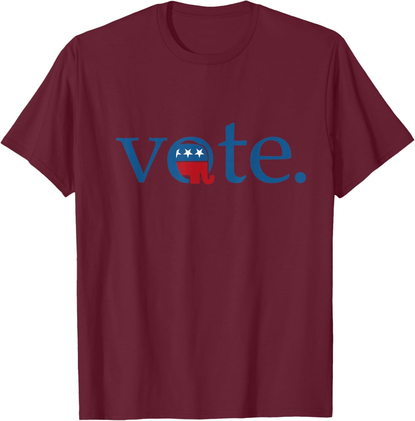 Vote Republican Elephant Vote Trump 2020 Conservative T-Shirt - T-Shirt | Maroon