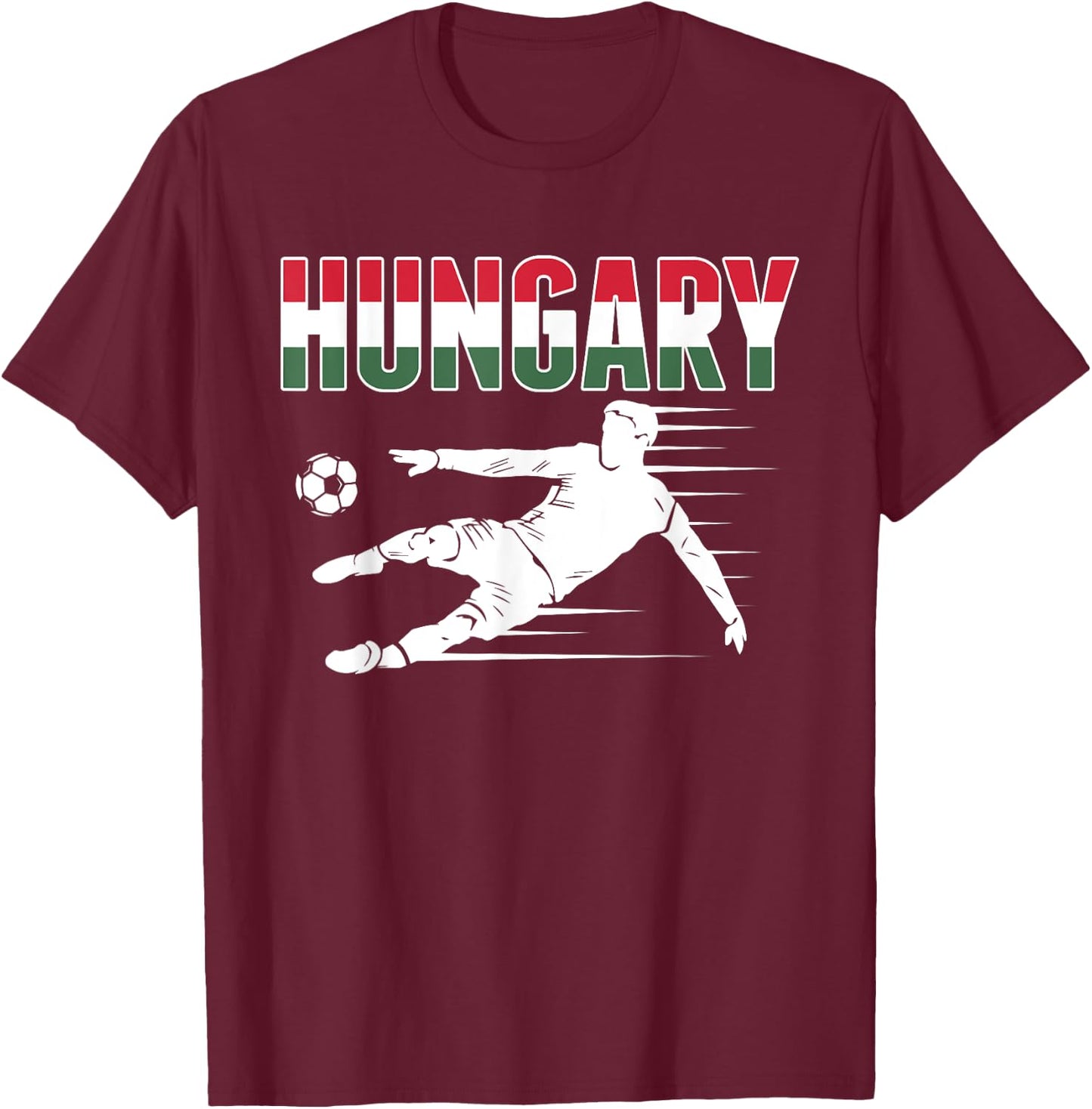 Hungary Soccer Fans Jersey - Hungarian Football Supporters T-Shirt - T-Shirt | Maroon