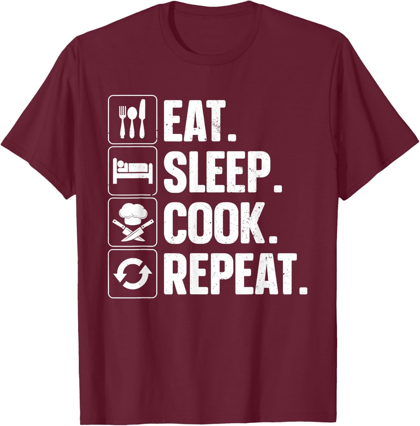 Funny Chef Design Women Cooking Culinary Cook Chef T-Shirt - T-Shirt | Maroon