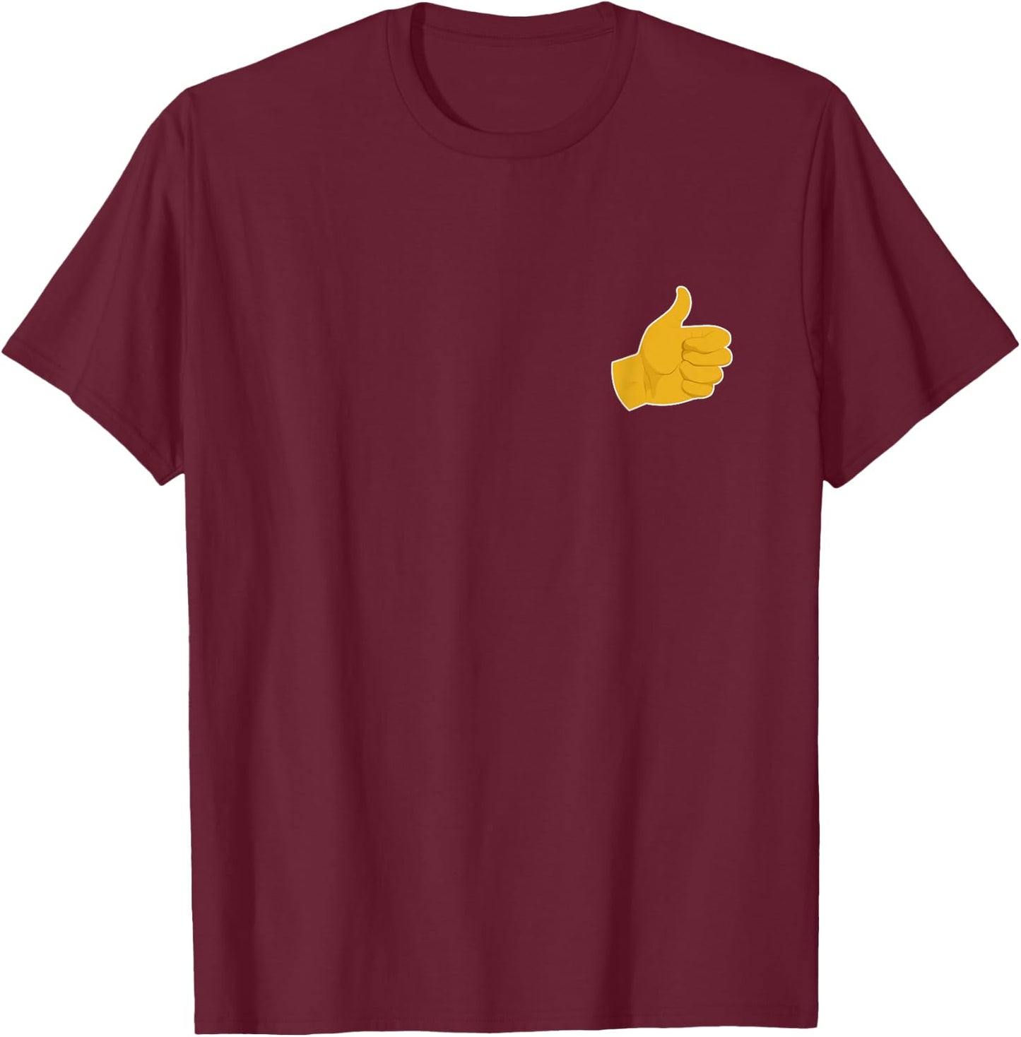 Thumbs Up - Good Mood Thumbs Up Motivation T-Shirt - T-Shirt | Maroon