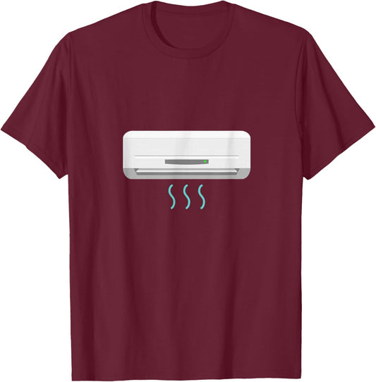 Air Conditioning Unit T-Shirt - T-Shirt | Maroon