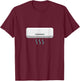 Air Conditioning Unit T-Shirt - T-Shirt | Maroon