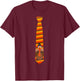Thanksgiving Tie, Necktie Funny Family Dinner Turkey Graphic T-Shirt - T-Shirt | Maroon