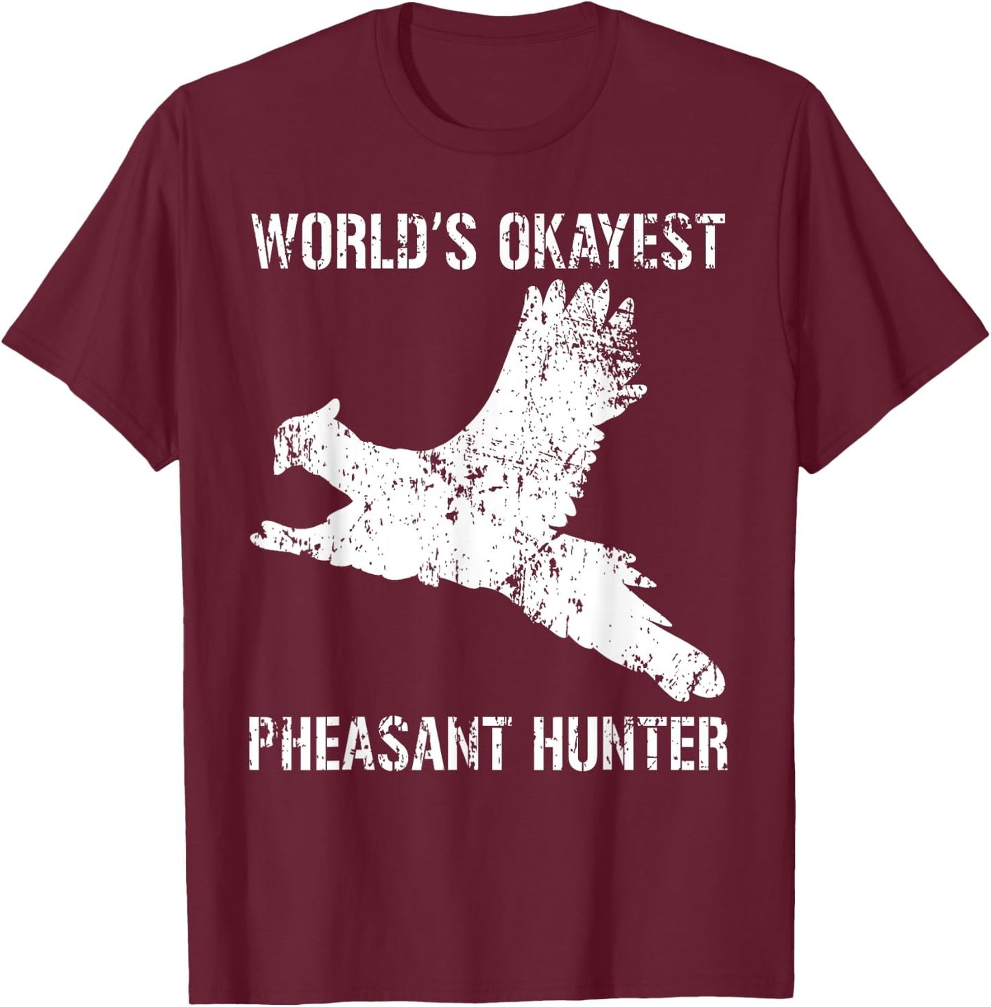 Pheasant Hunting t Upland Midwest outdoorsmen T-Shirt - T-Shirt | Maroon