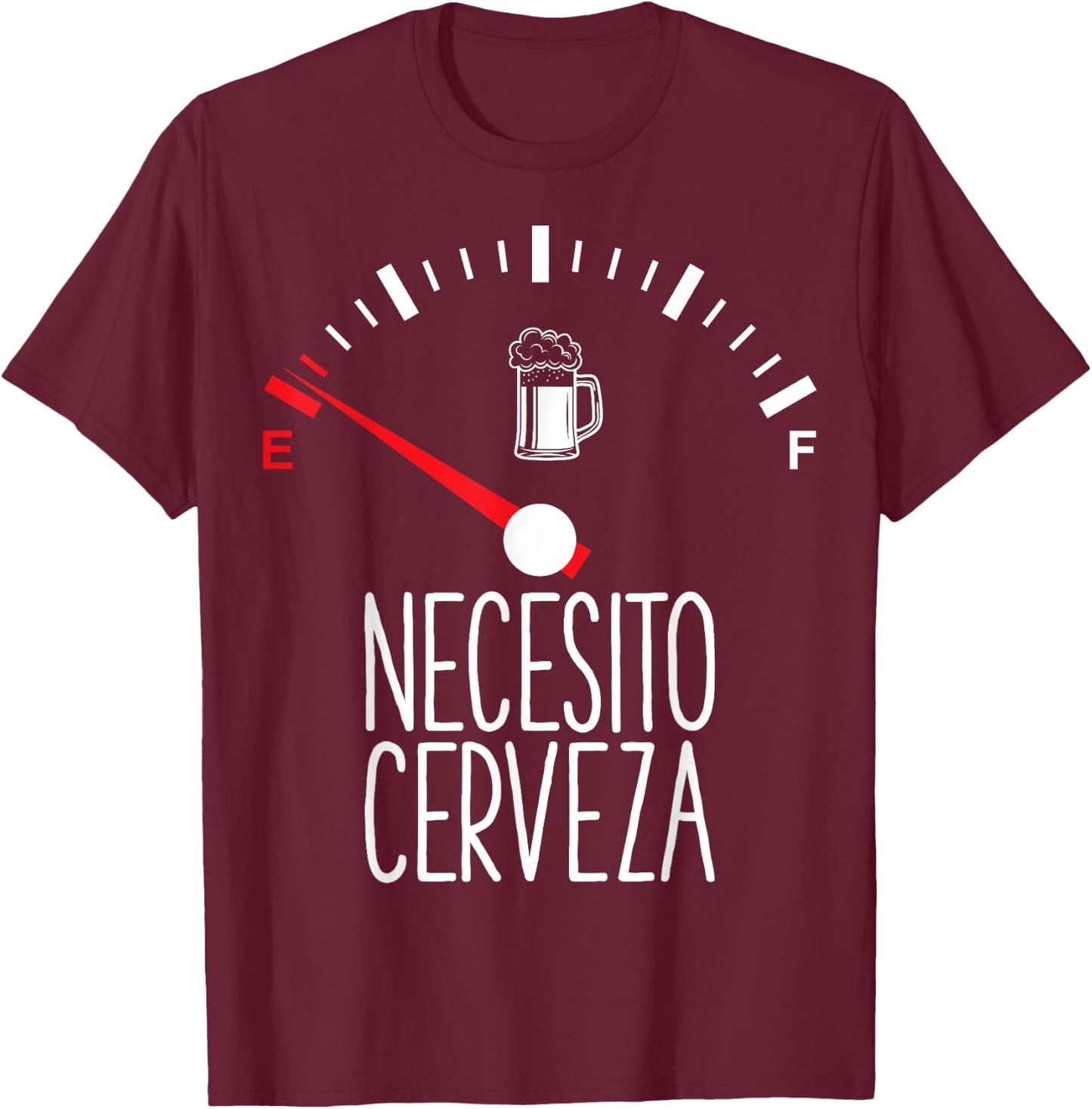 Necesito Cerveza Beer Drinkers Gift Beer Themed Gift T-Shirt - T-Shirt | Maroon