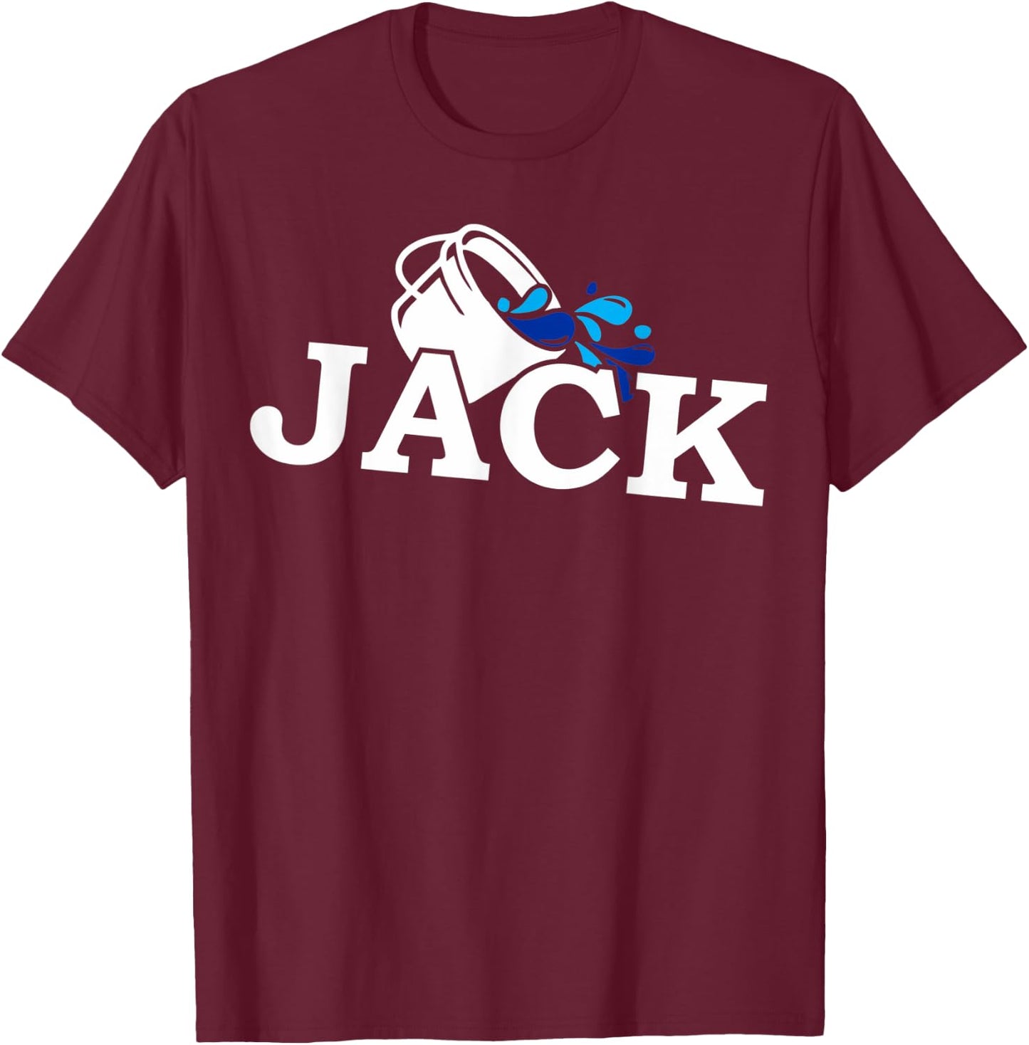 Jack Jill Matching Halloween costume for couples and adults T-Shirt - T-Shirt | Maroon