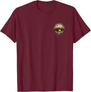 Saddleback Duck Hunting Logo Graphic T-Shirt - T-Shirt | Maroon
