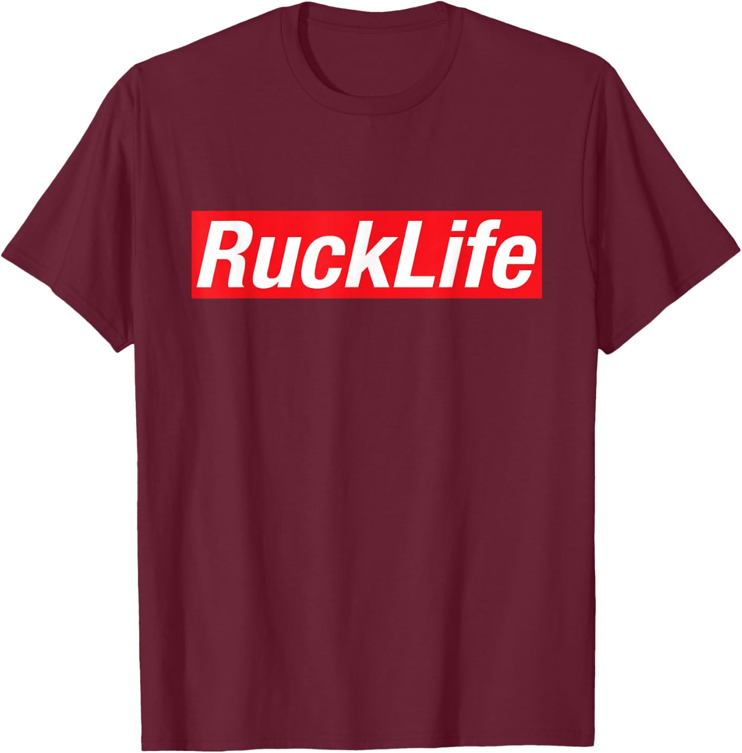 Ruckus Rucklife Biker Life Artwork T-Shirt - T-Shirt | Maroon