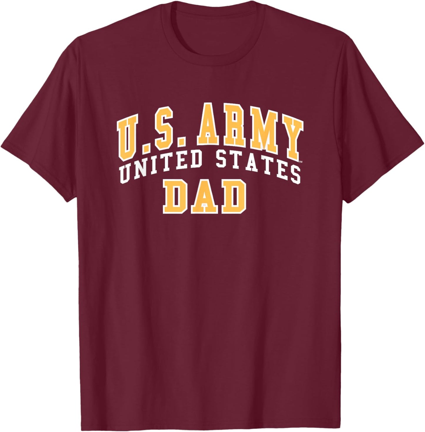 Army United States Military Dad Officially Licensed T-Shirt - T-Shirt | Maroon