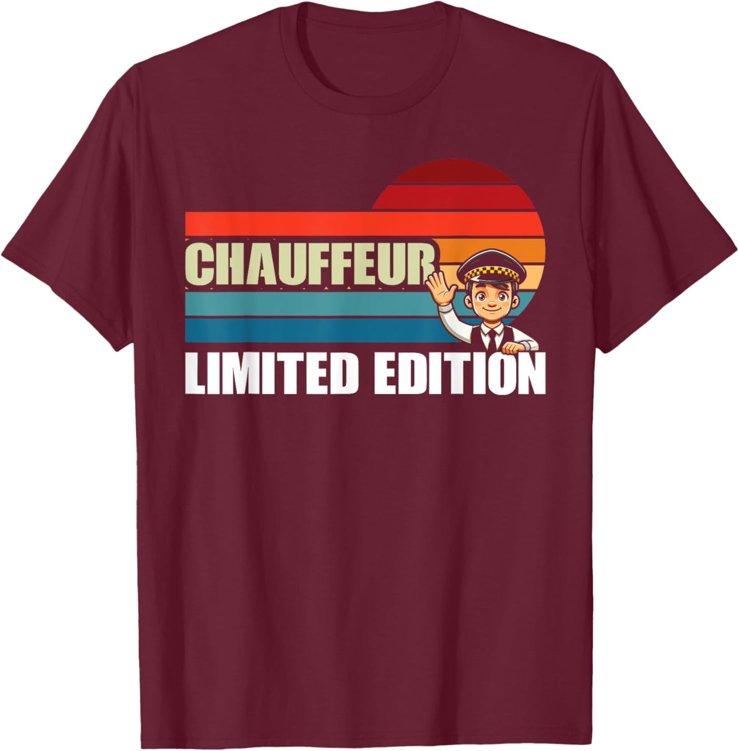 CHAUFFEUR Funny Job Title Profession Birthday Worker Idea T-Shirt - T-Shirt | Maroon