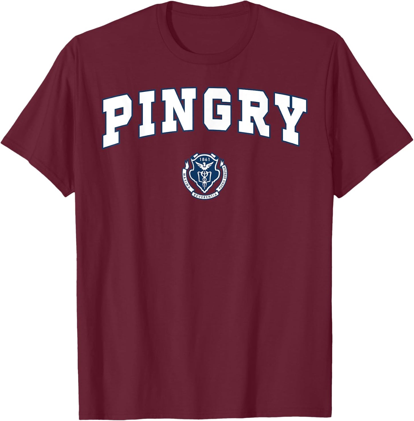 Pingry High School Big Blue T-Shirt - T-Shirt | Maroon