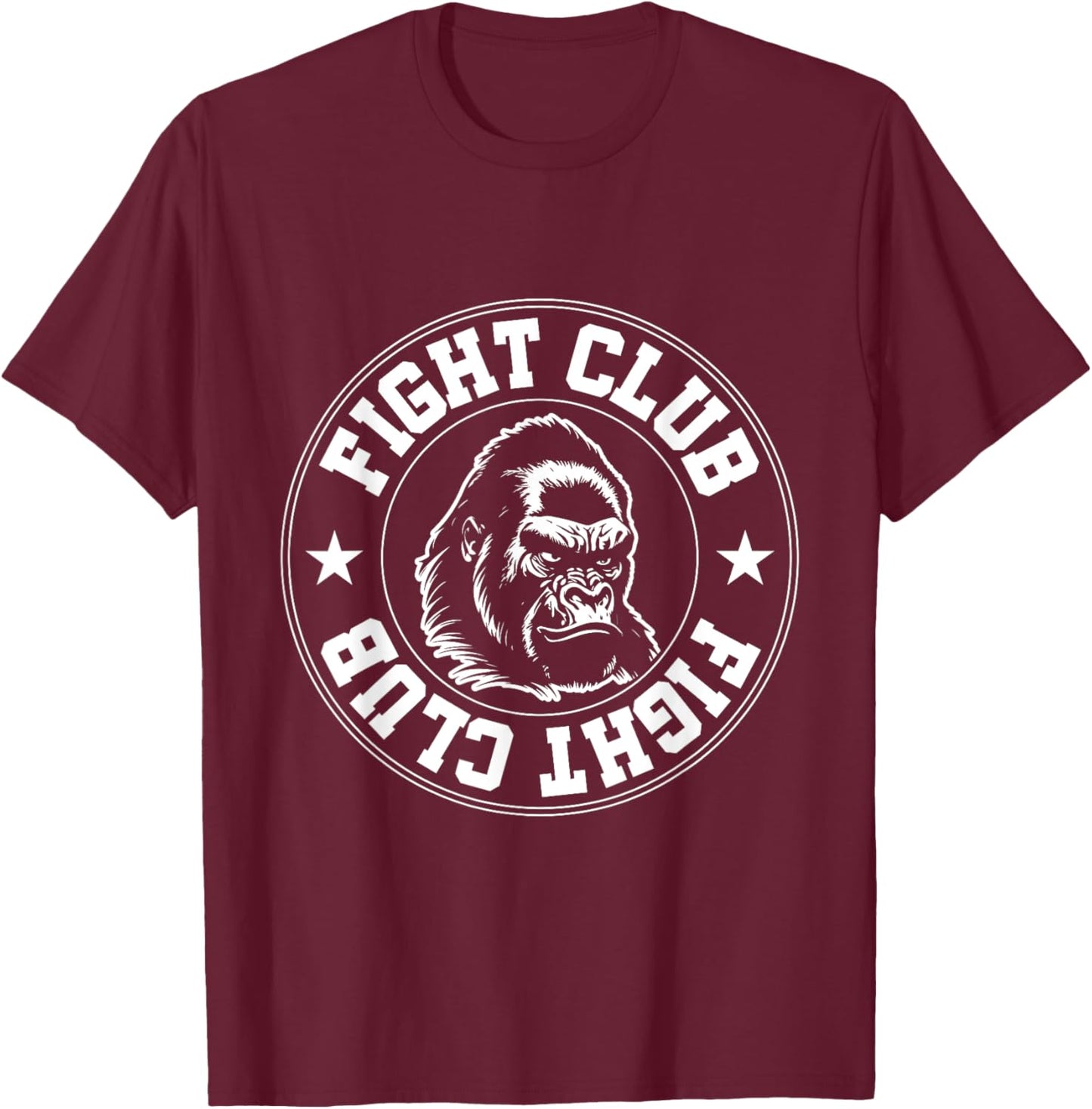 Gorilla Fight Club | Training Workout Gym Boxing MMA Fighter T-Shirt - T-Shirt | Maroon