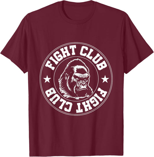 Gorilla Fight Club | Training Workout Gym Boxing MMA Fighter T-Shirt - T-Shirt | Maroon