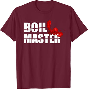 Crawfish Boil Master Funny Crayfish Party Crawfish King T-Shirt - T-Shirt | Maroon