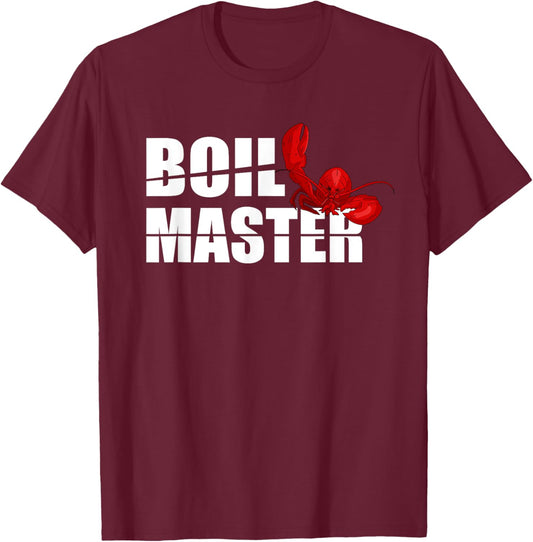 Crawfish Boil Master Funny Crayfish Party Crawfish King T-Shirt - T-Shirt | Maroon