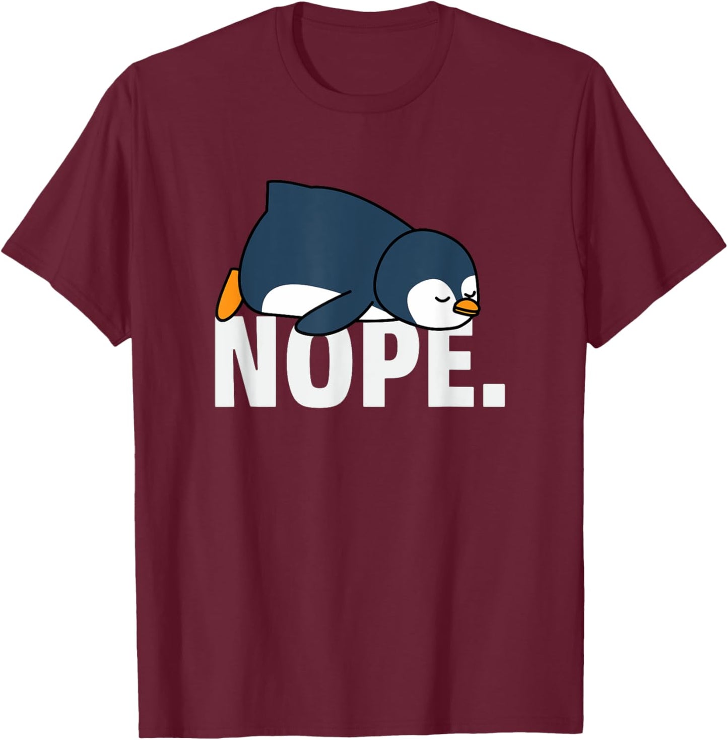 Funny Penguin Lover Men Women Kids Boys Girls Animal Penguin T-Shirt - T-Shirt | Maroon