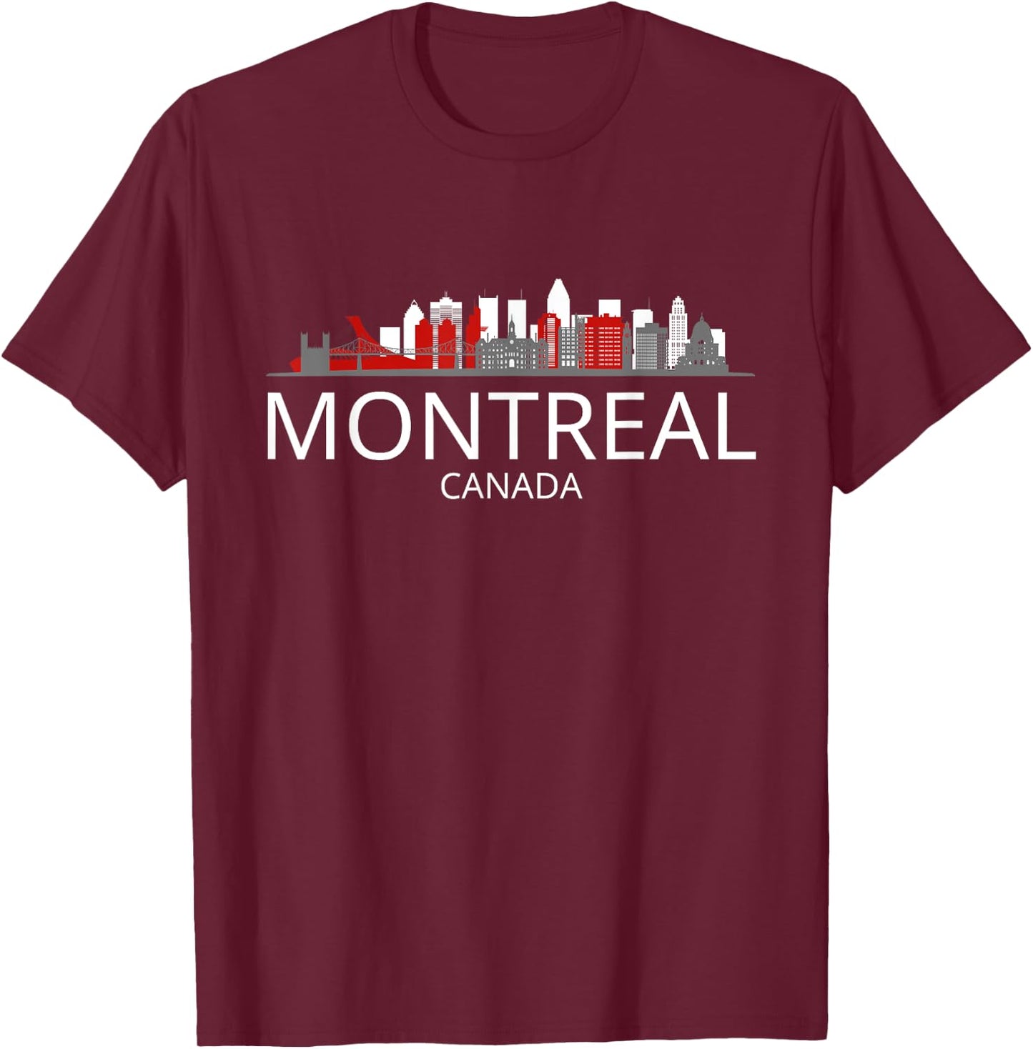 Canada Montreal Souvenir / Montreal T-Shirt - T-Shirt | Maroon