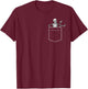 Halloween Skeleton Costume Pocket Men Women Kids Boys Girls T-Shirt - T-Shirt | Maroon