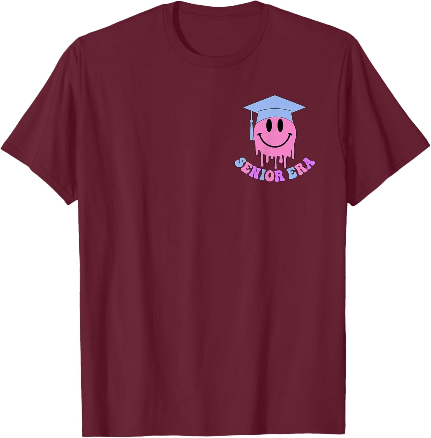 In My Senior Era Class Of 2024 Senior 2024 Men Women 2 Sided T-Shirt - T-Shirt | Maroon
