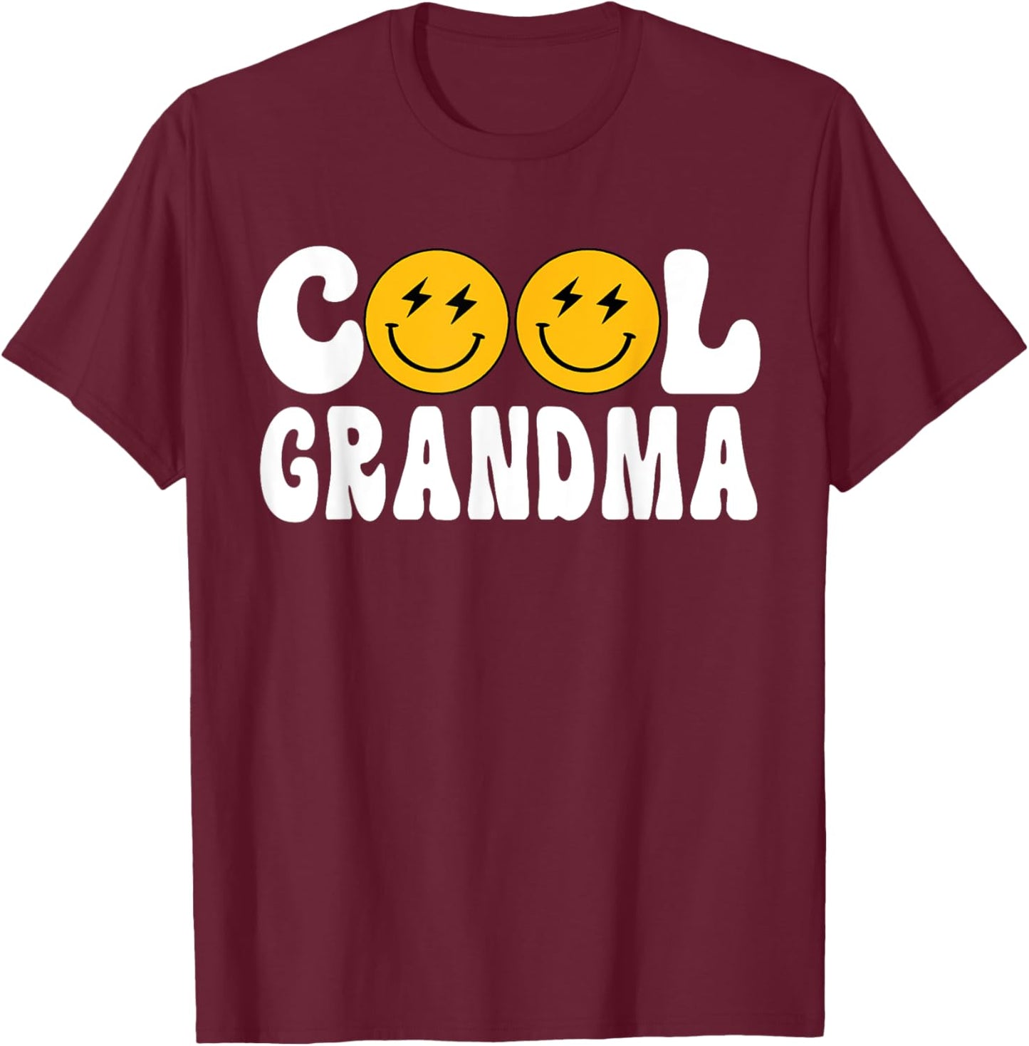 Grandma One Happy Dude Birthday Theme Family Matching T-Shirt - T-Shirt | Maroon