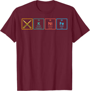 Butterfly Knife Balisong Quote T-Shirt - T-Shirt | Maroon