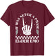 Vintage Elder Emo Club It was Never A Phase Goth Emo Music T-Shirt - T-Shirt | Maroon
