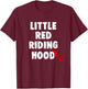 Little Red Riding Hood Matching Halloween Couples T-Shirt - T-Shirt | Maroon