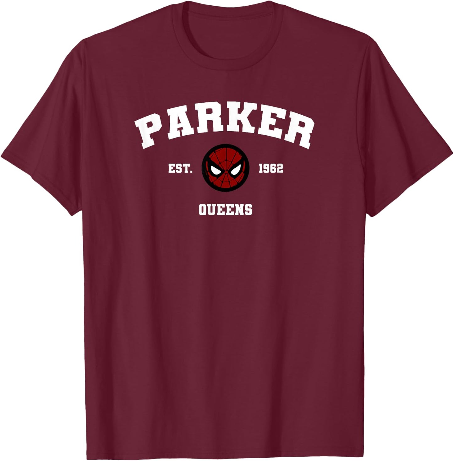 Marvel Spider-Man Parker Collegiate T-Shirt - T-Shirt | Maroon