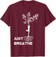 Yoga Tree of Life with Just breathe Women rooted T-Shirt - T-Shirt | Maroon