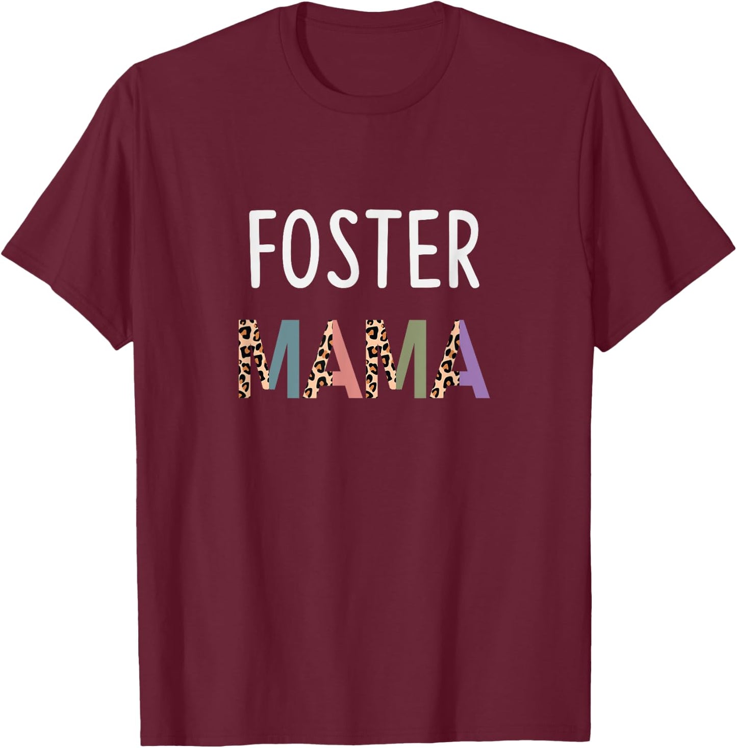Foster Mama Funny Foster Cat Mom Gift Pet Lover T-Shirt - T-Shirt | Maroon