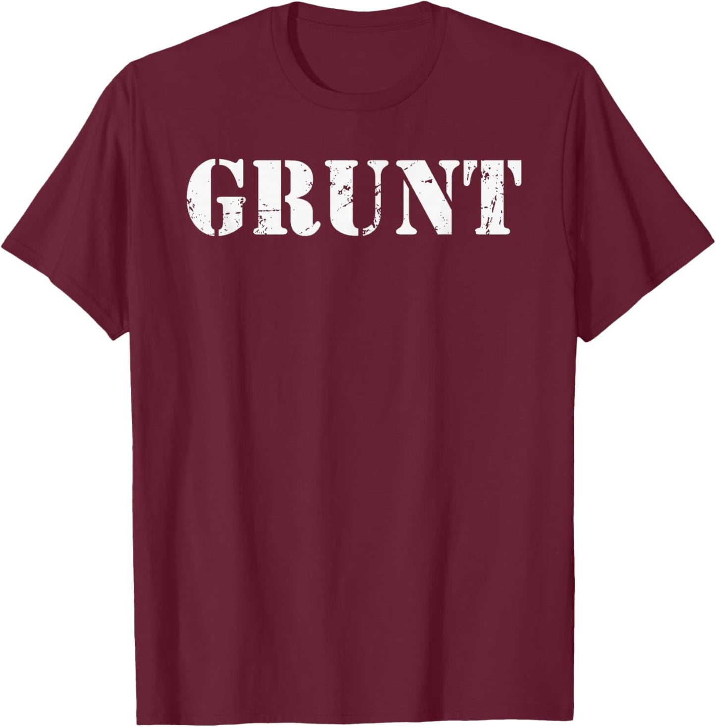 GRUNT - Naval Land Force Infantryman Army Slang US Jargon T-Shirt - T-Shirt | Maroon