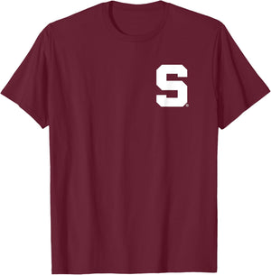 Michigan State Spartans Front/Back Icon Officially Licensed T-Shirt - T-Shirt | Maroon