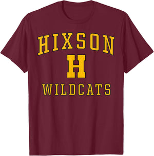 Hixson High School Wildcats C1 T-Shirt - T-Shirt | Maroon