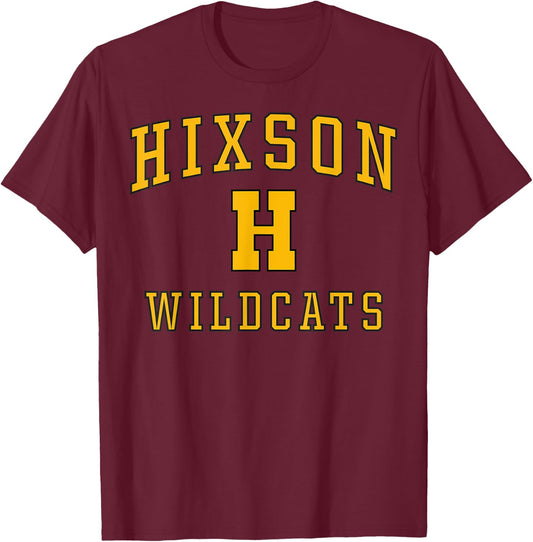 Hixson High School Wildcats C1 T-Shirt - T-Shirt | Maroon