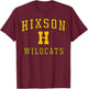 Hixson High School Wildcats C1 T-Shirt - T-Shirt | Maroon