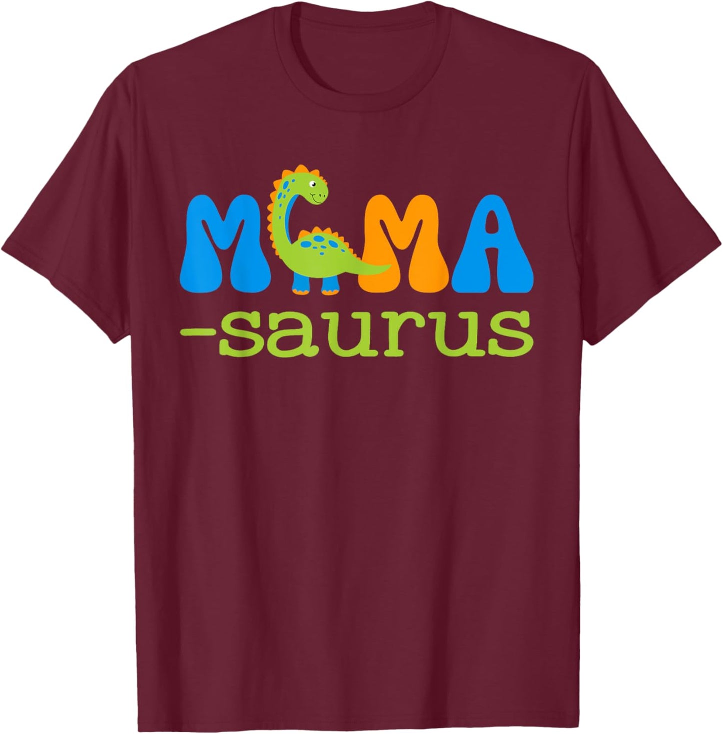 Mamysaurus T Rex Dinosaur Mamy Saurus Family Matching T-Shirt - T-Shirt | Maroon