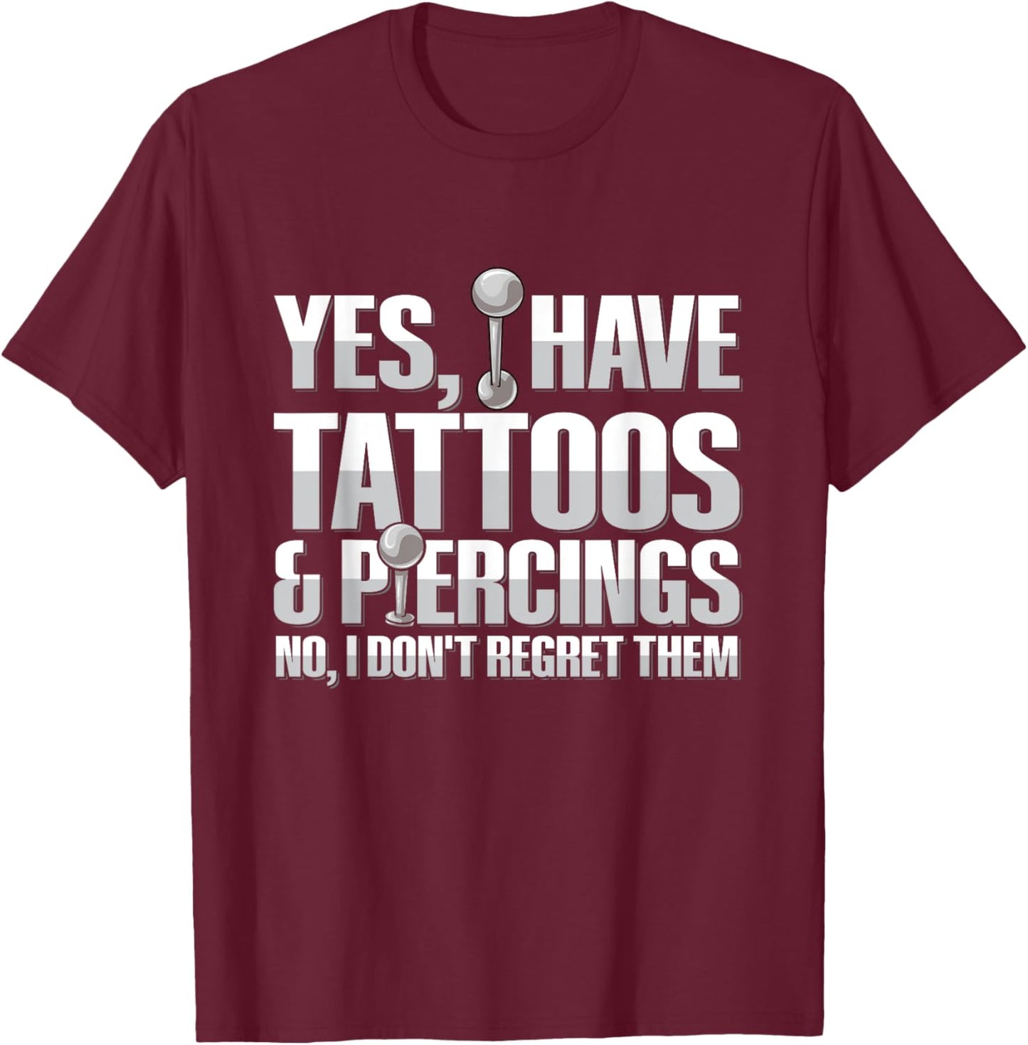 Piercing Body Art Design for a Piercer T-Shirt - T-Shirt | Maroon