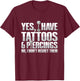 Piercing Body Art Design for a Piercer T-Shirt - T-Shirt | Maroon