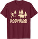 Canadian Fast Food T-Shirt - T-Shirt | Maroon