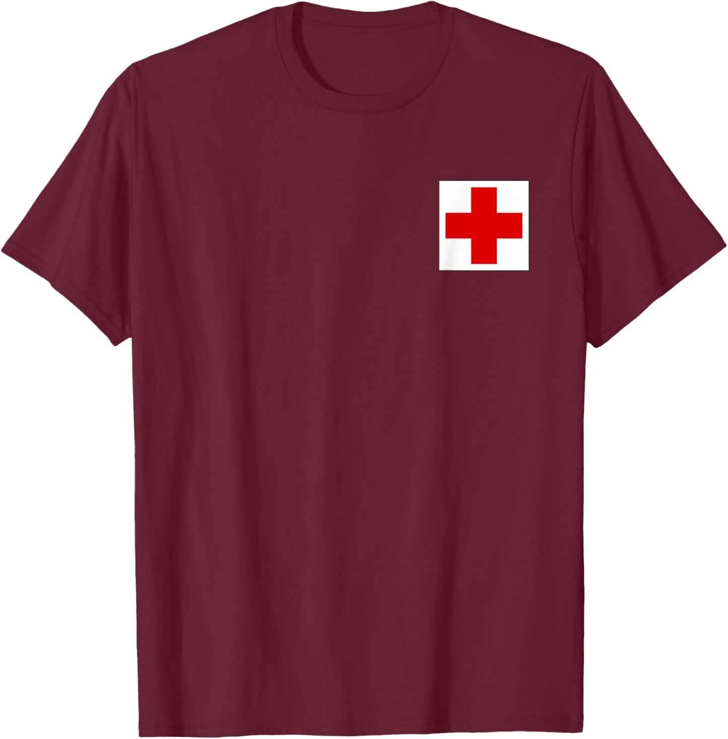 Classic Medic First Aid Symbol Army Combat Medic Specialist T-Shirt - T-Shirt | Maroon