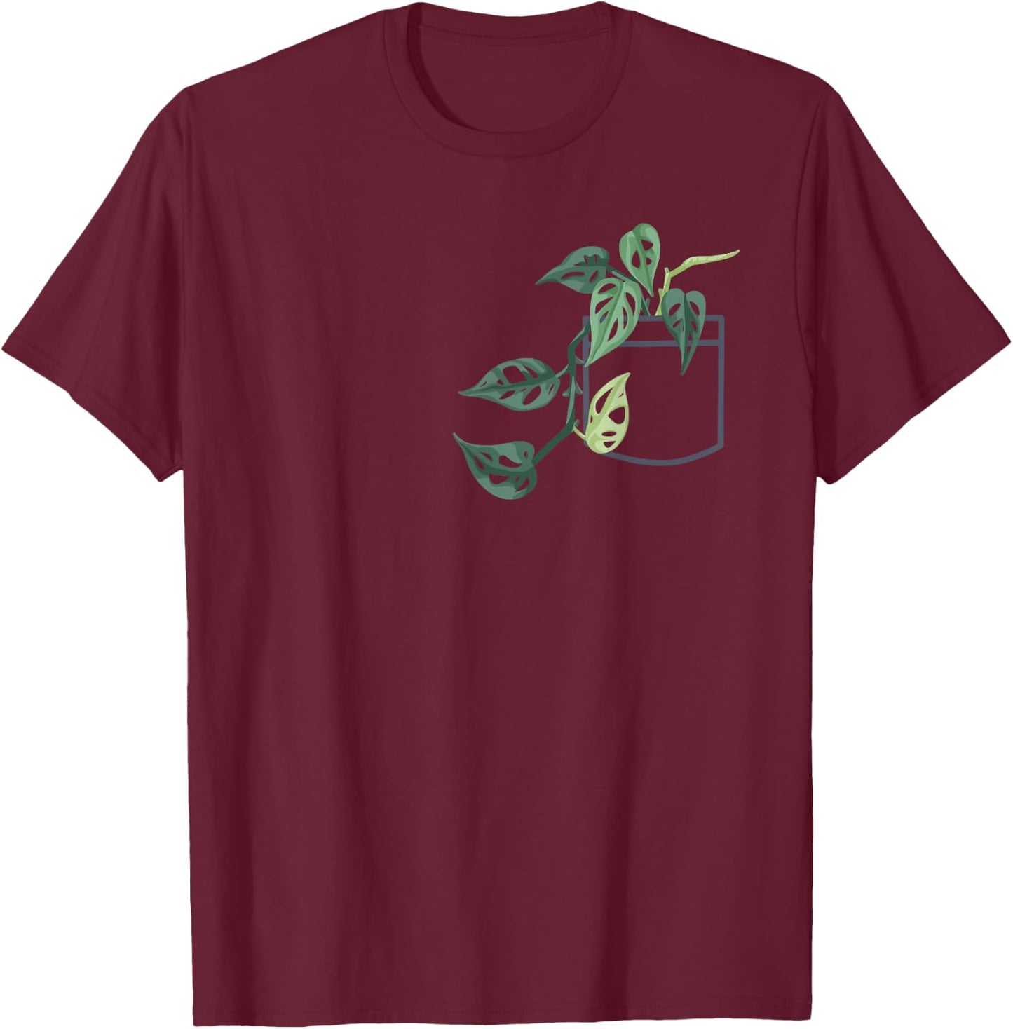 Plant Dad Plant Mom, Grow Monstera Adansonii, Urban Gardener T-Shirt - T-Shirt | Maroon